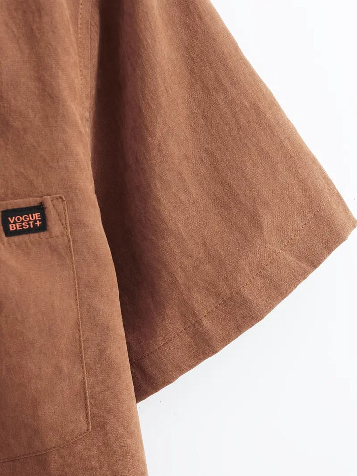 Casual Kortærmet Bomulds Skjorte