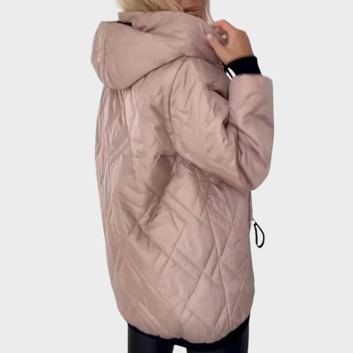 Nathalie | Elegant Frakke med Hætte