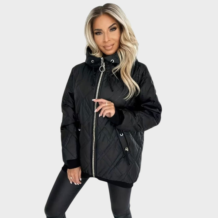Nathalie | Elegant Frakke med Hætte