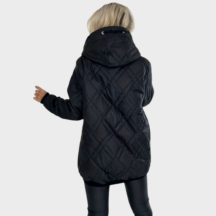 Nathalie | Elegant Frakke med Hætte