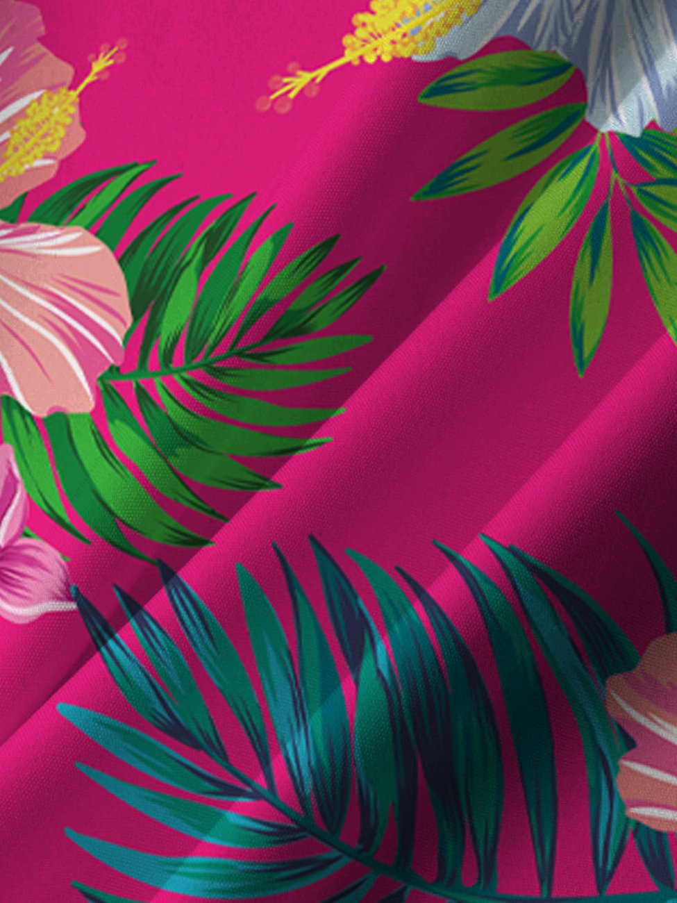 Alohadaddy Hawaiian Tropical Floral Short Sleeve Shirt