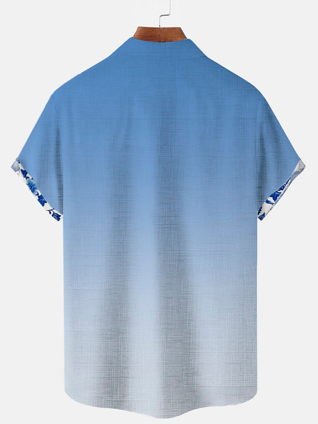 Alohadaddy® Hawaiian Gradient Floral Print Men's Short-Sleeved Button-Down Shirt Big & Tall
