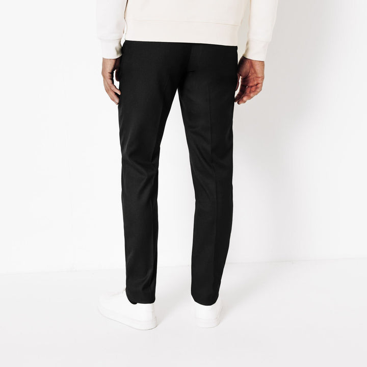Slim fit jakkesætsbukser - Sort