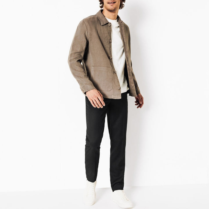 Slim fit jakkesætsbukser - Sort