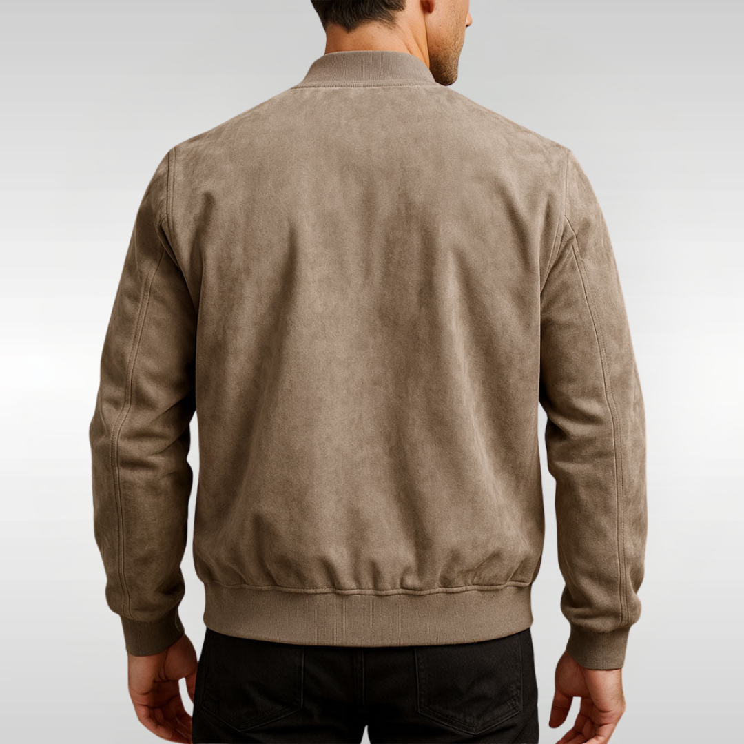Elias – Leichte Jacke in Veloursoptik