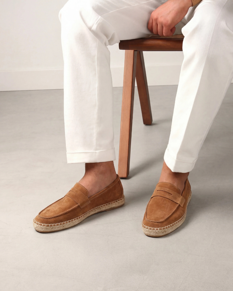 Espadriller Riviera i Brun Suede