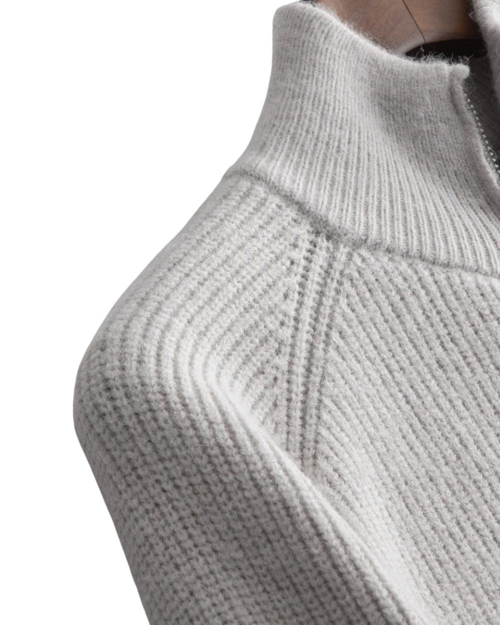 Four Seasons Merino Uld Zipped Cardigan