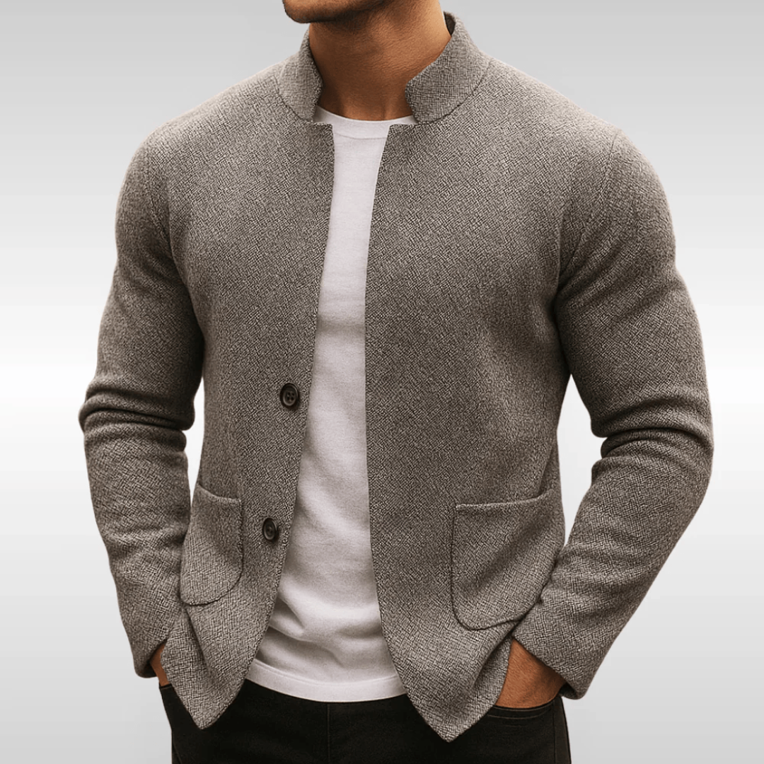 Leon – Strukturierte Strickjacke