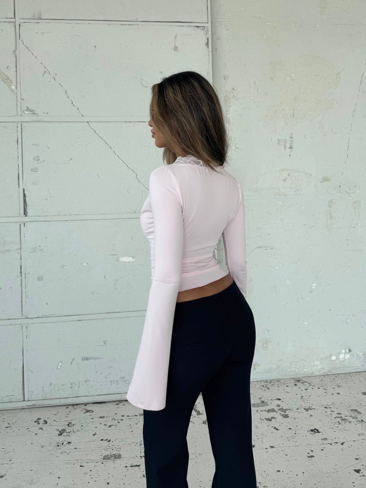 Smuk Luna basic top - lyserød