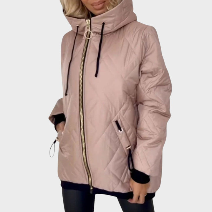 Nathalie | Elegant Frakke med Hætte