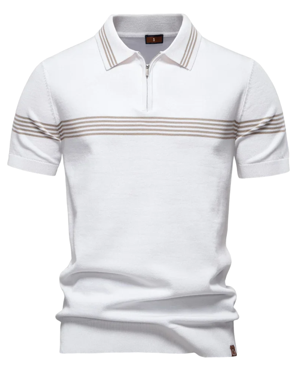 Polo T-shirt med Striber