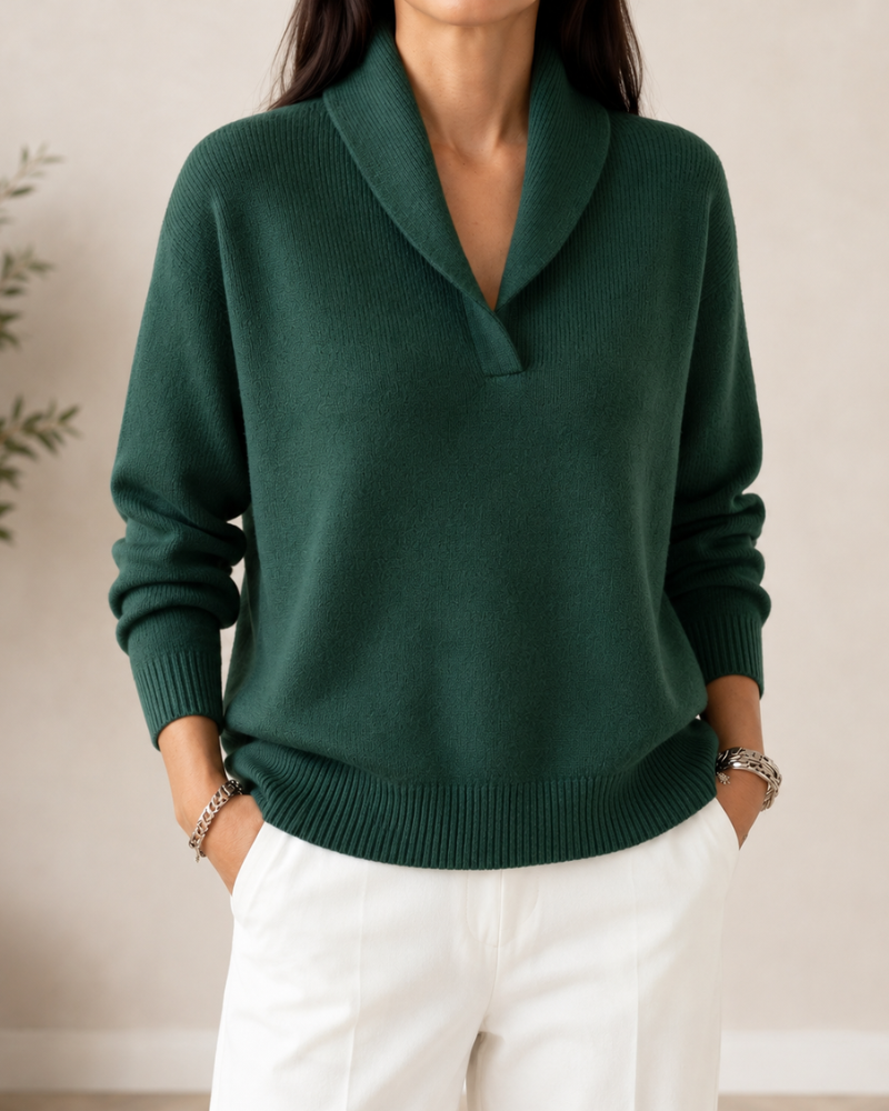 Blød V-hals Pullover
