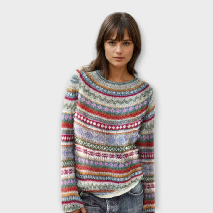 Manonin - Lækker & komfortabel stribet sweater