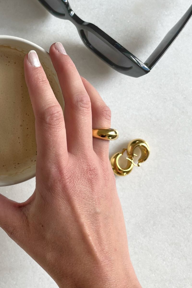 Chunky Charm Ring | Forgyldt | Ring fra Birdsong