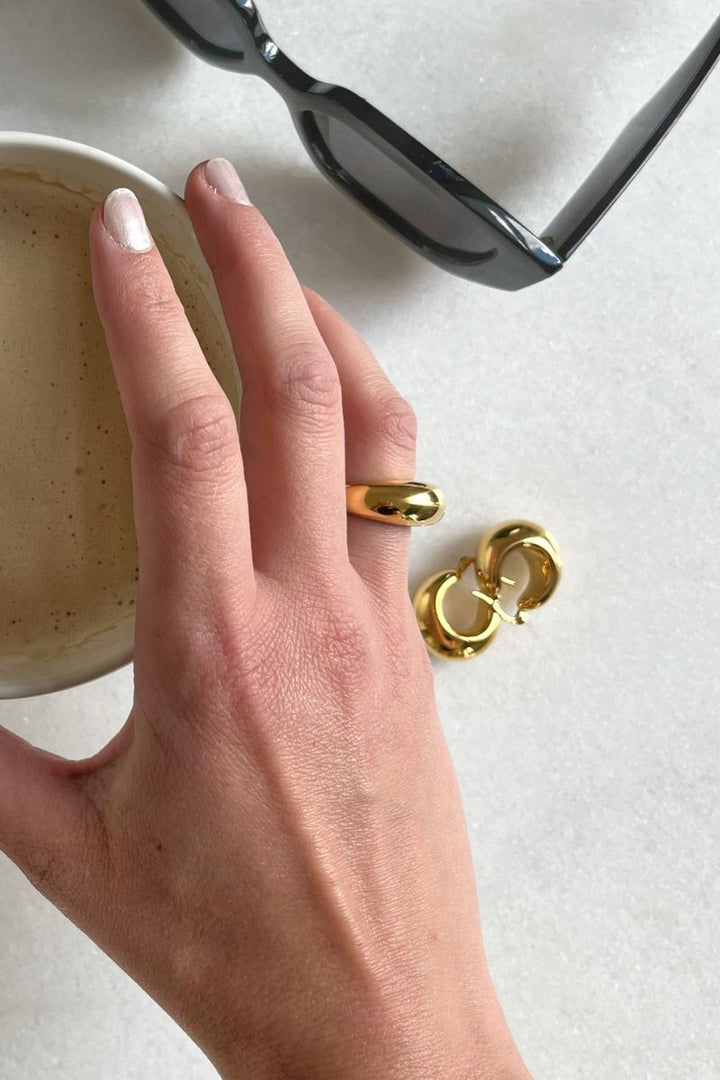 Chunky Charm Ring | Forgyldt | Ring fra Birdsong