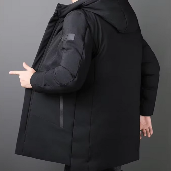 Elegant lang jakke til mænd