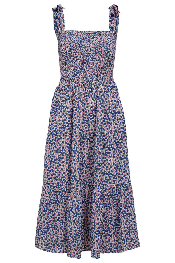 Gronja Strap Dress | Blue Strawberry | Kjole fra Liberté