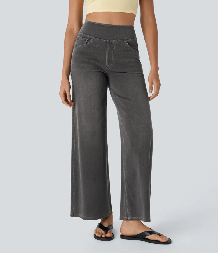 Komfortable jeans med høj talje