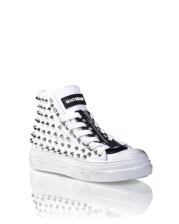 STUDSET Hvid Sneakers
