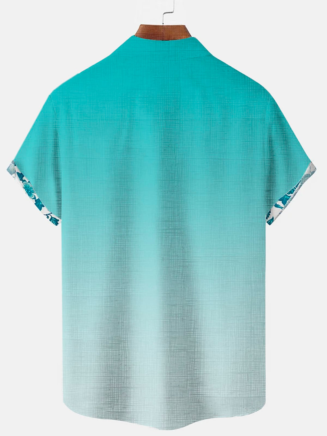 Alohadaddy® Hawaiian Gradient Floral Print Men's Short-Sleeved Button-Down Shirt Big & Tall