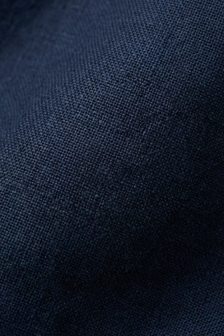 Bayside Bukser i Navy Linned