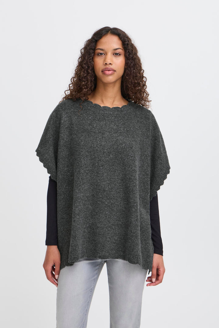 Blød MACHA poncho