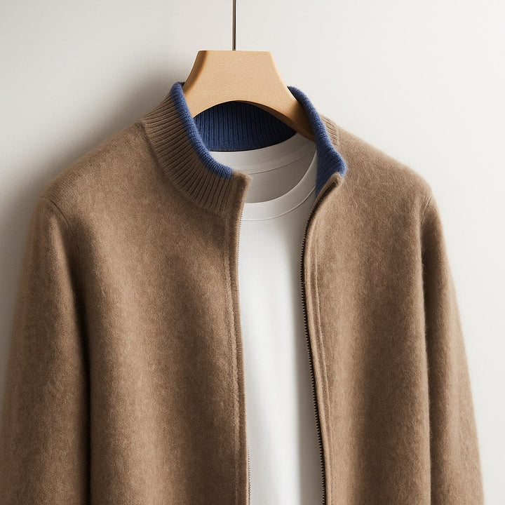Cas – Feine Zip Strickjacke