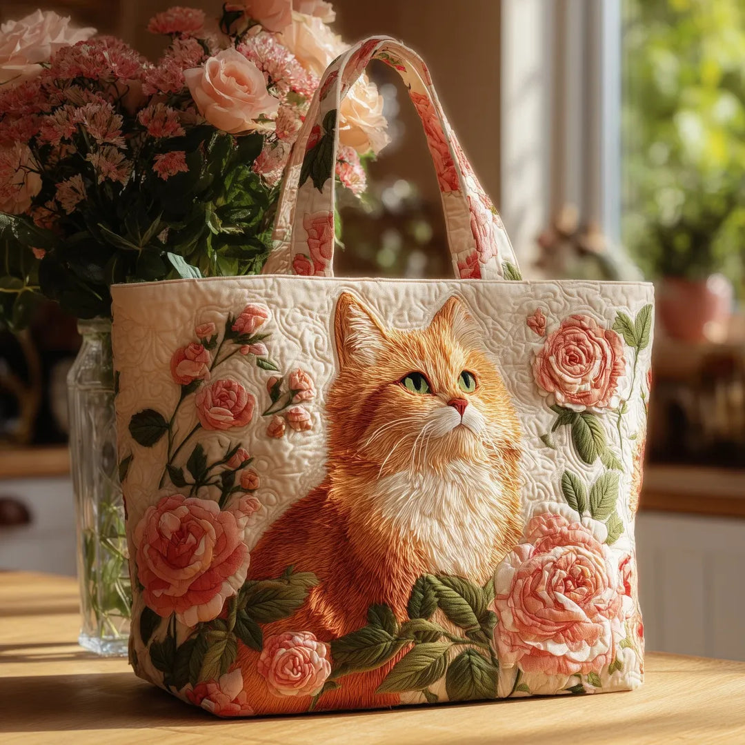 Håndlavet Taske | Den Brune Kat og Rosen
