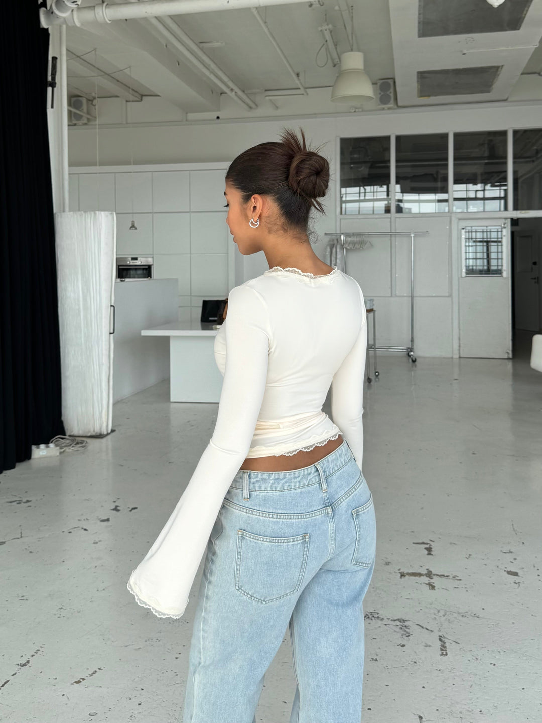 Ballerina basic top - creme