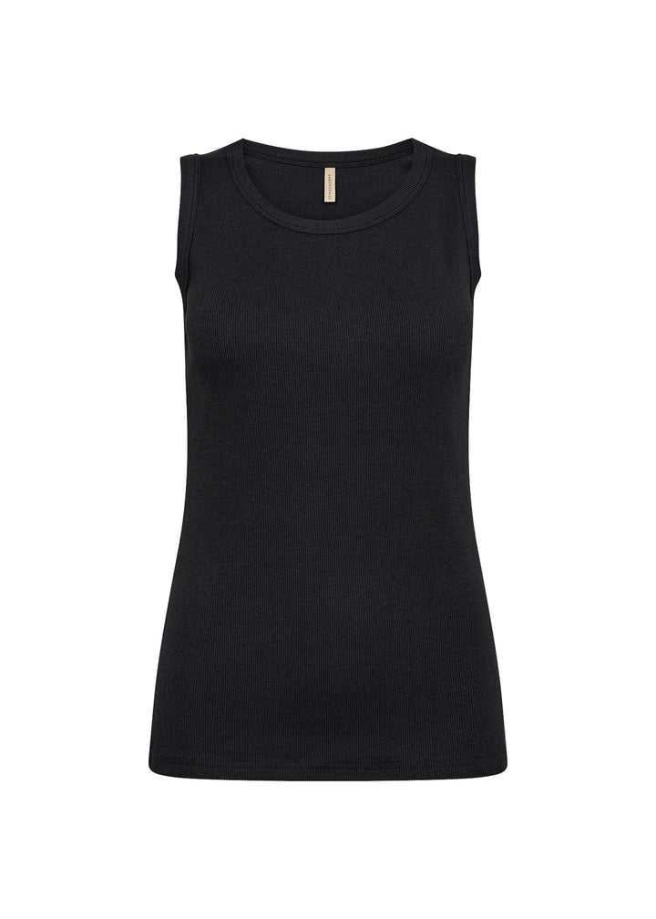 MIGNON klassisk top i sort