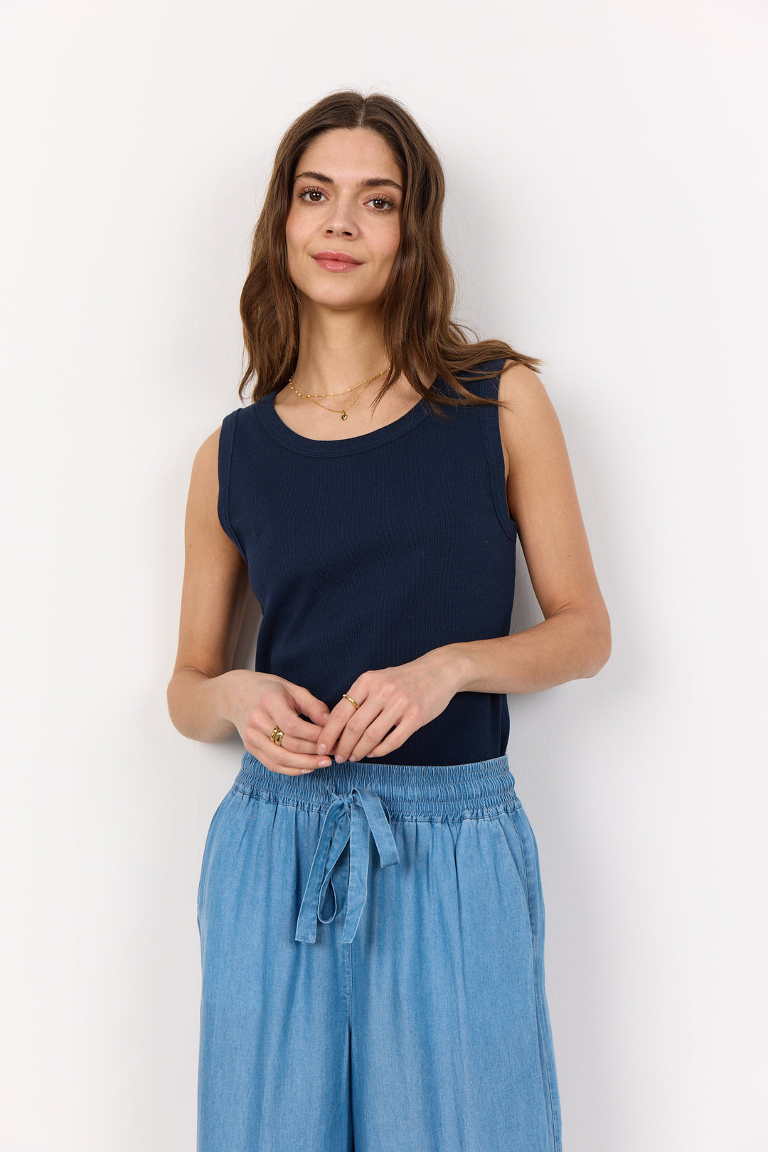 MIGNON klassisk top i NAVY