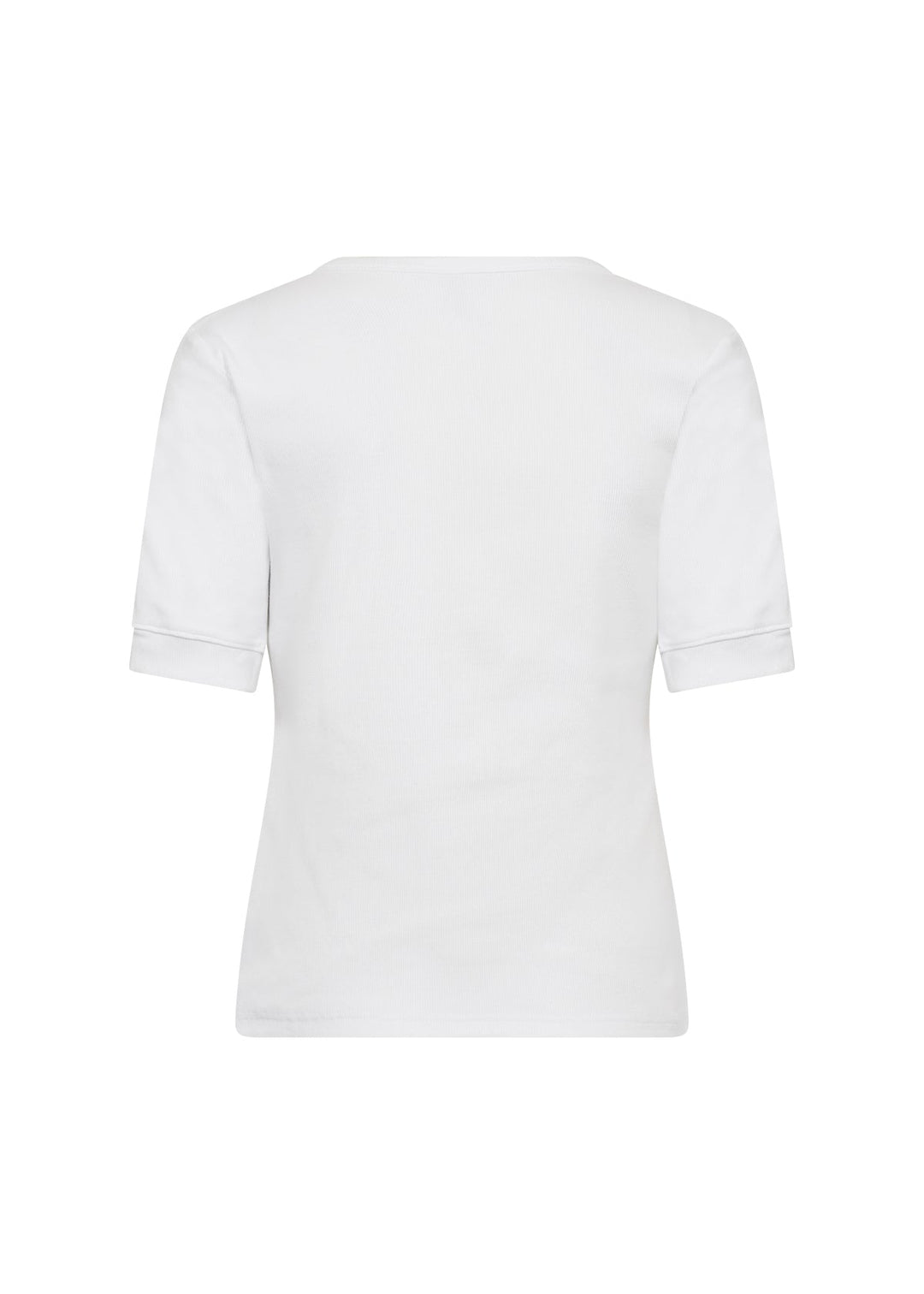 MIGNON hvid T-shirt med knapper