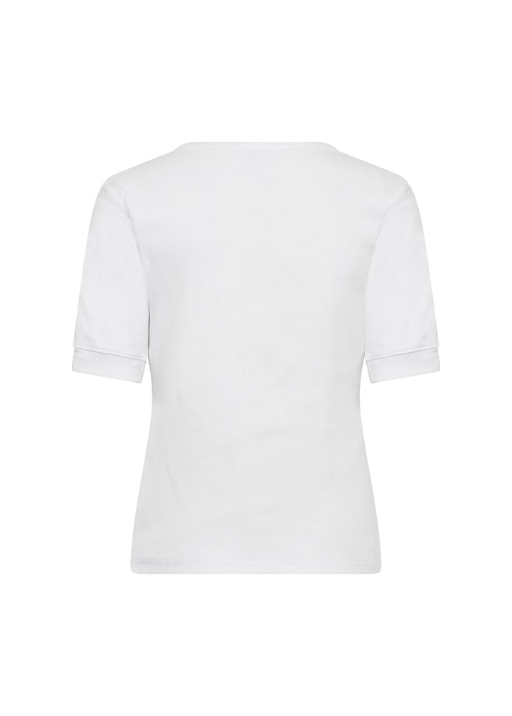 MIGNON hvid T-shirt med knapper