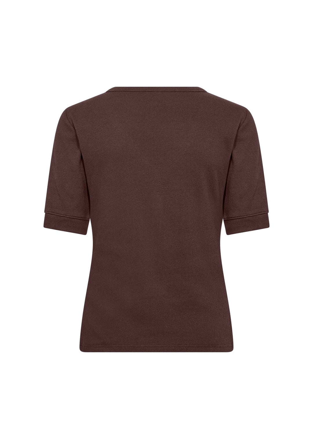 MIGNON brun T-shirt med knapper