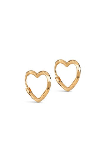Organic Heart Small | 925S/GP/M | Øreringe fra Enamel