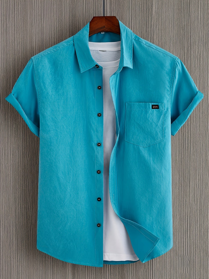 Casual Kortærmet Bomulds Skjorte