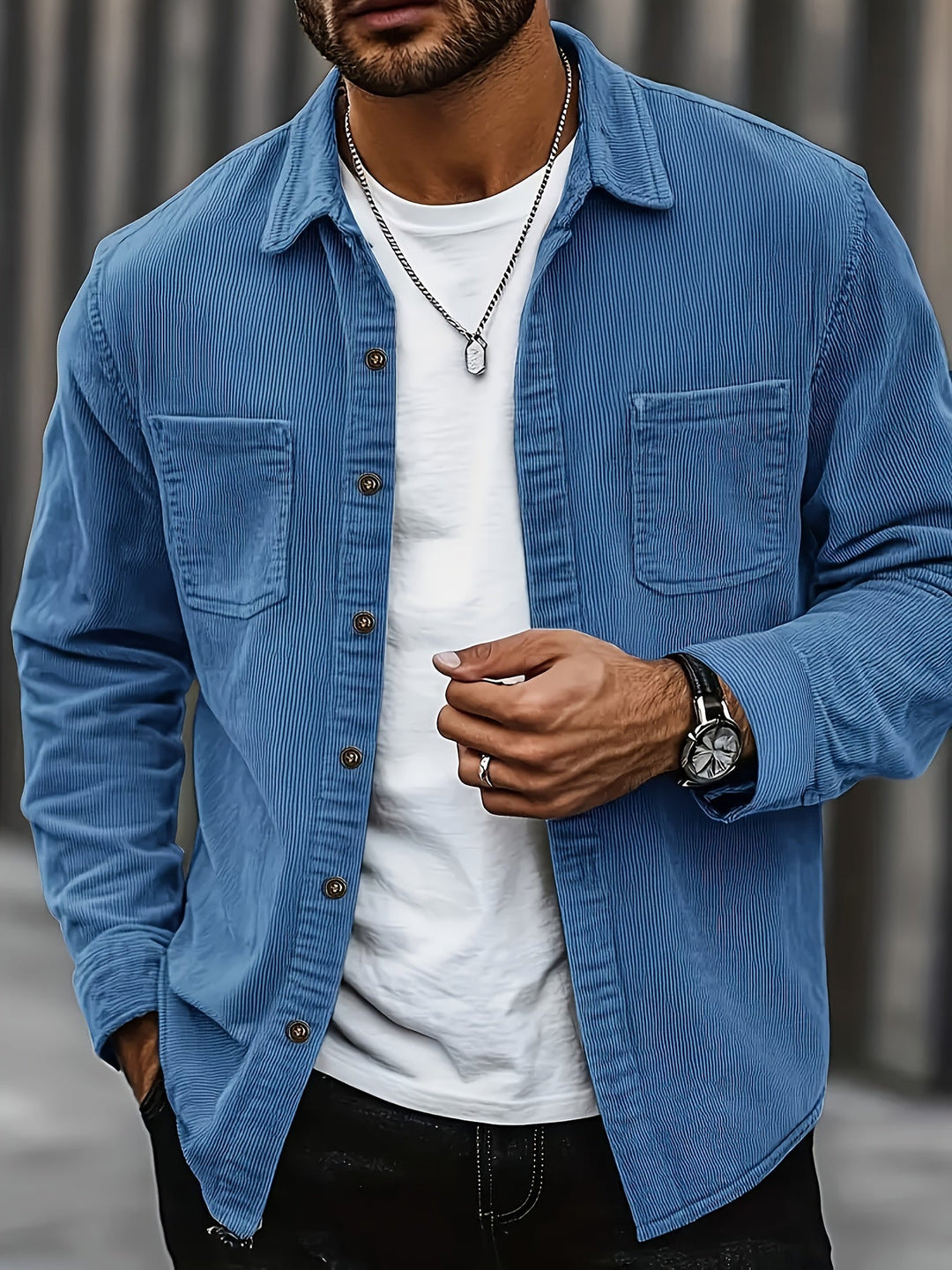 Casual Corduroy Cardigan