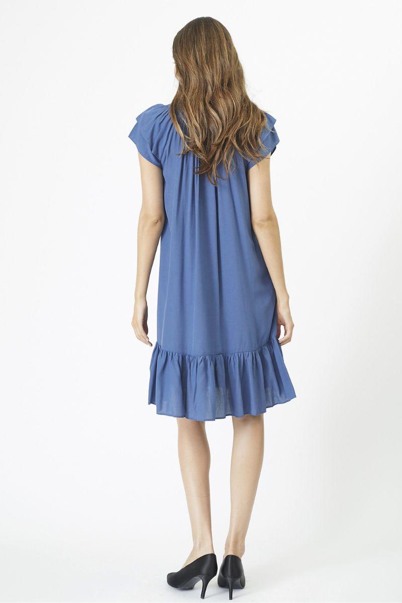 Sunrise Cropped Dress | Sky Blue | Kjole fra Co'couture