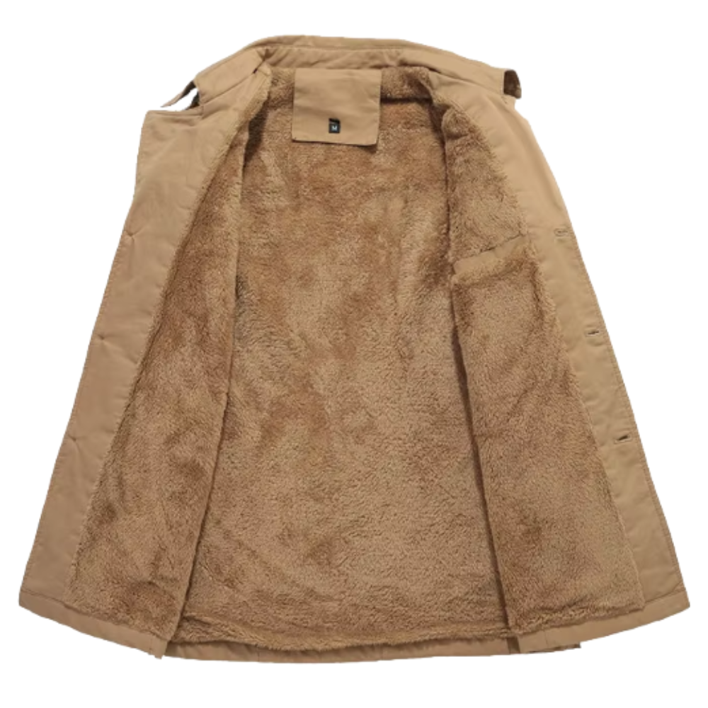 Elegant quiltet trenchcoat