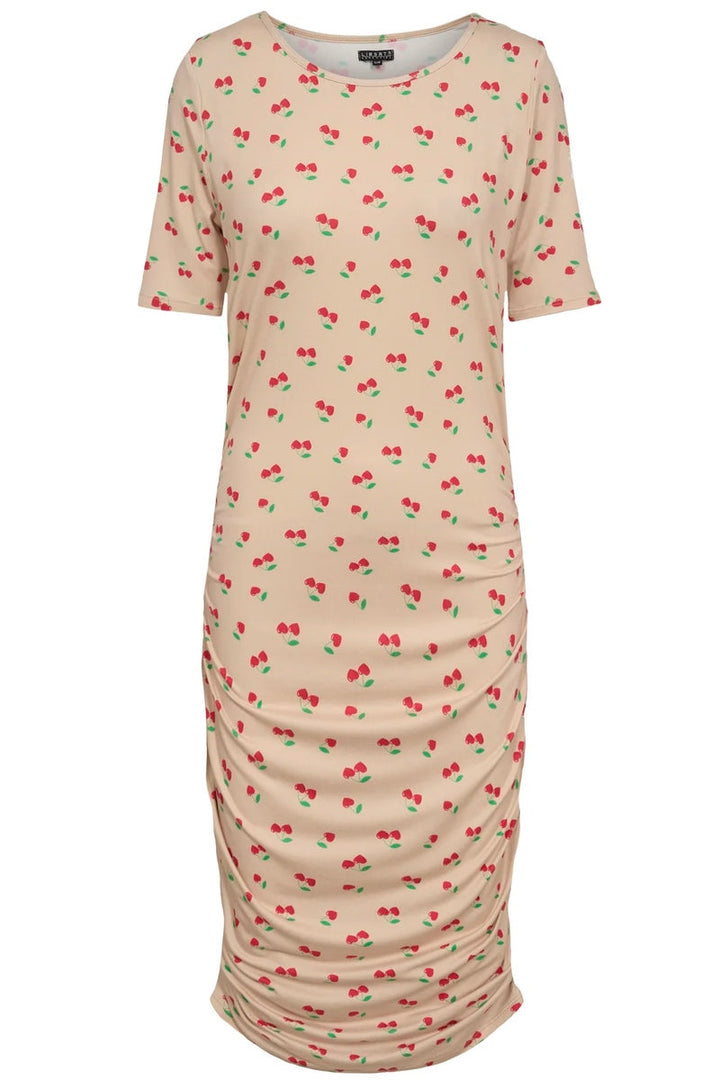 Alma Dress3 | Sand Heart Cherry | Kjole fra Liberté