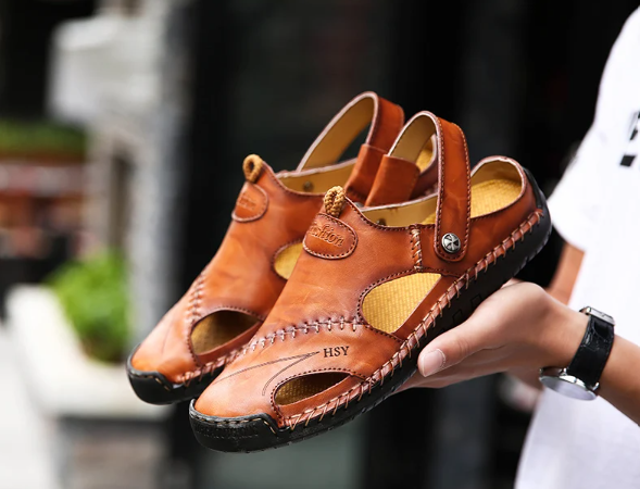 Klassiske Lædersandaler