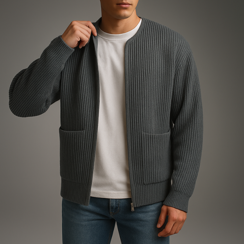 Calvin – Zip Cardigan