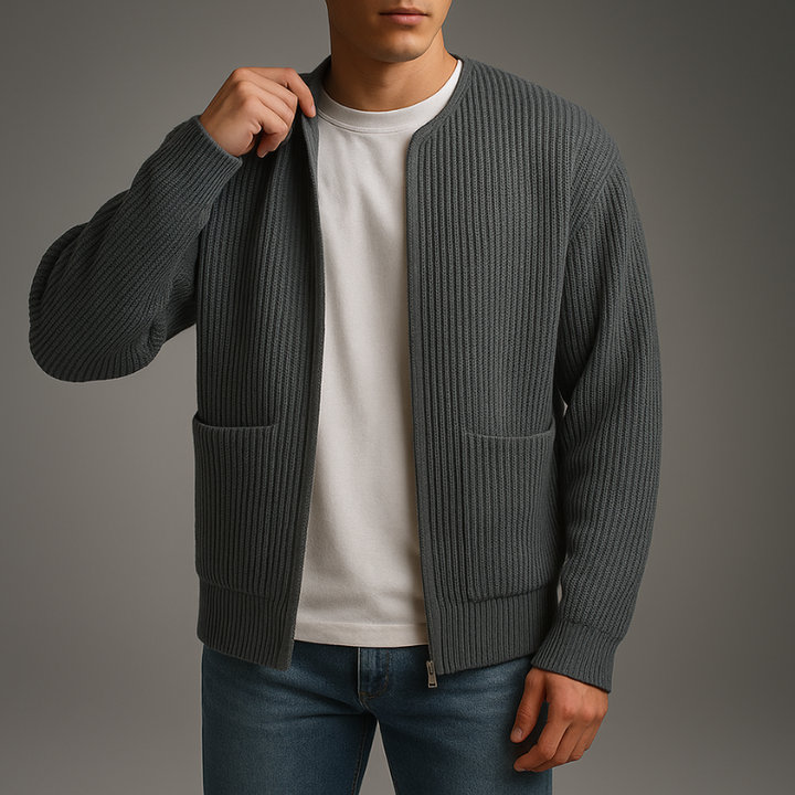 Calvin – Zip Cardigan