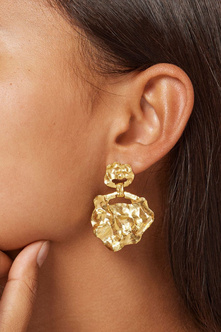 Windy Large Earring | 925S/GP/M | Øreringe fra Enamel