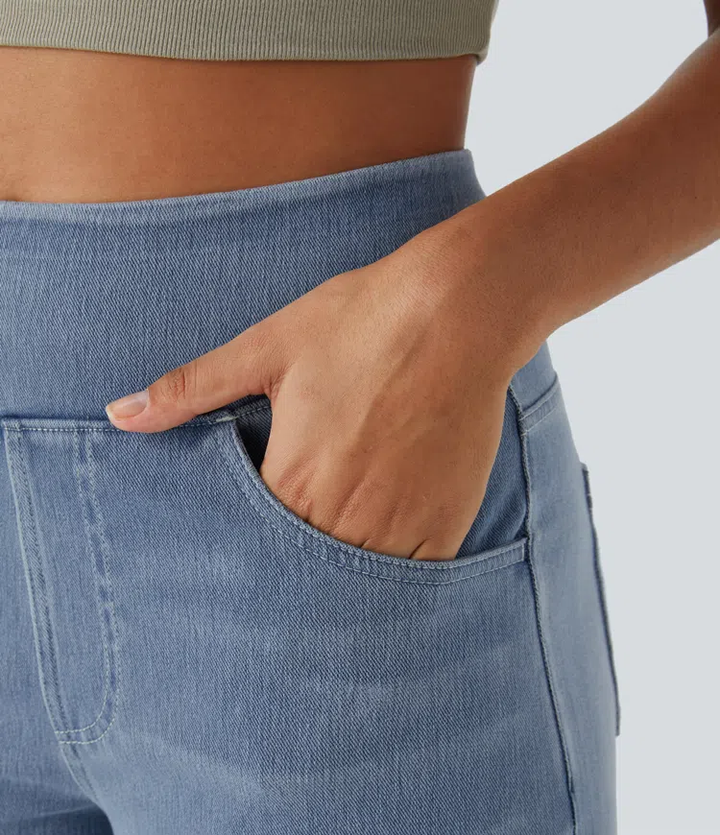 Komfortable jeans med høj talje