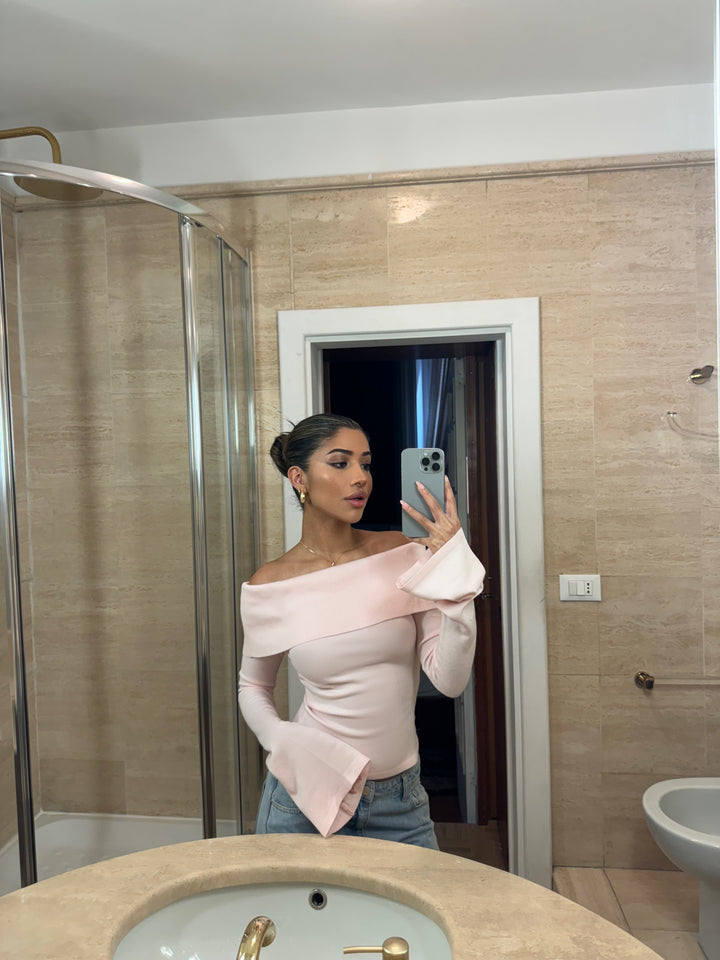 Kaia knit top - lyserød