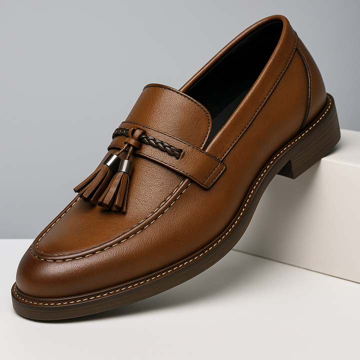 Læder Tassel Loafers