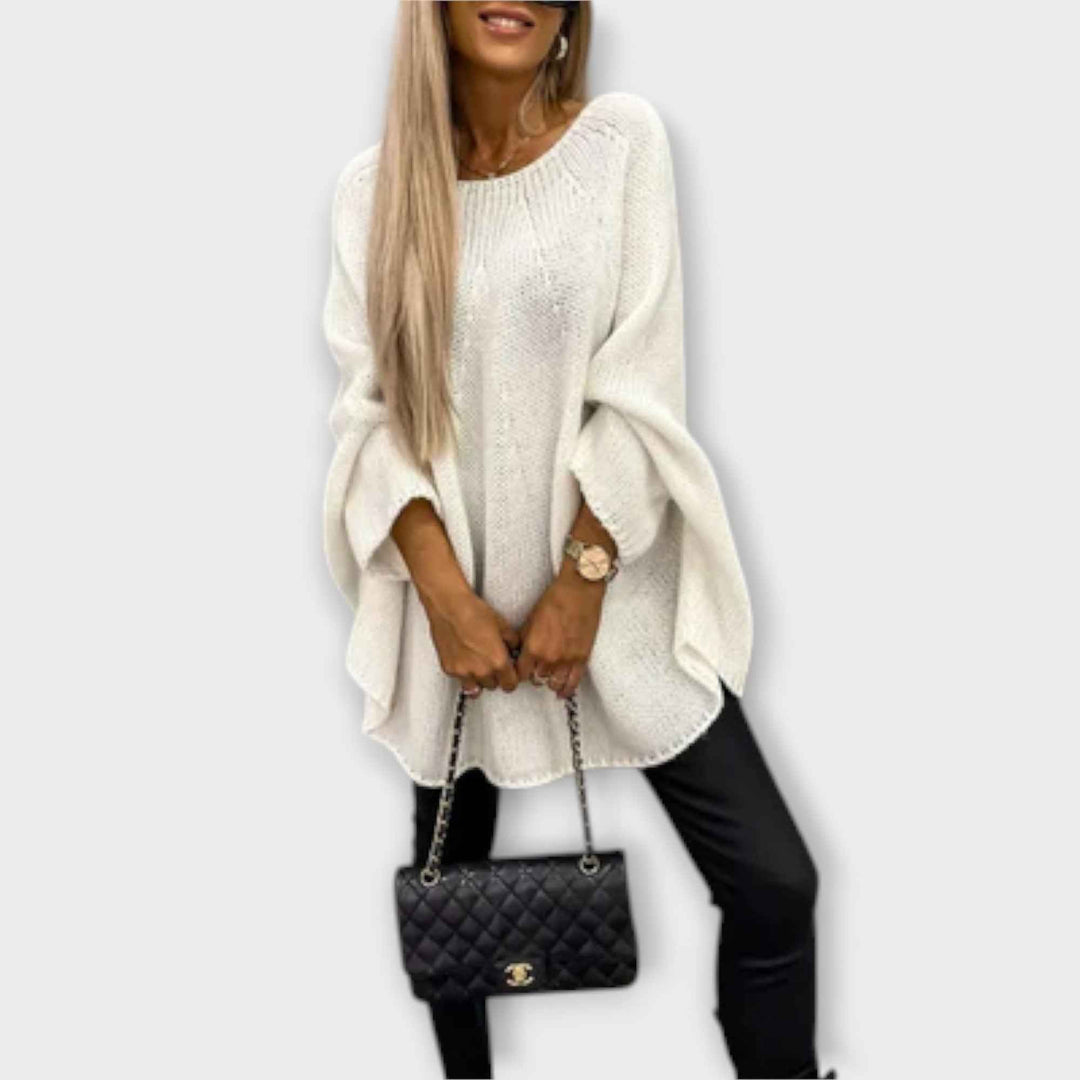 Isabel - Elegant kvindepullover med rund hals