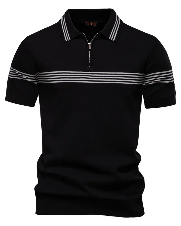 Polo T-shirt med Striber