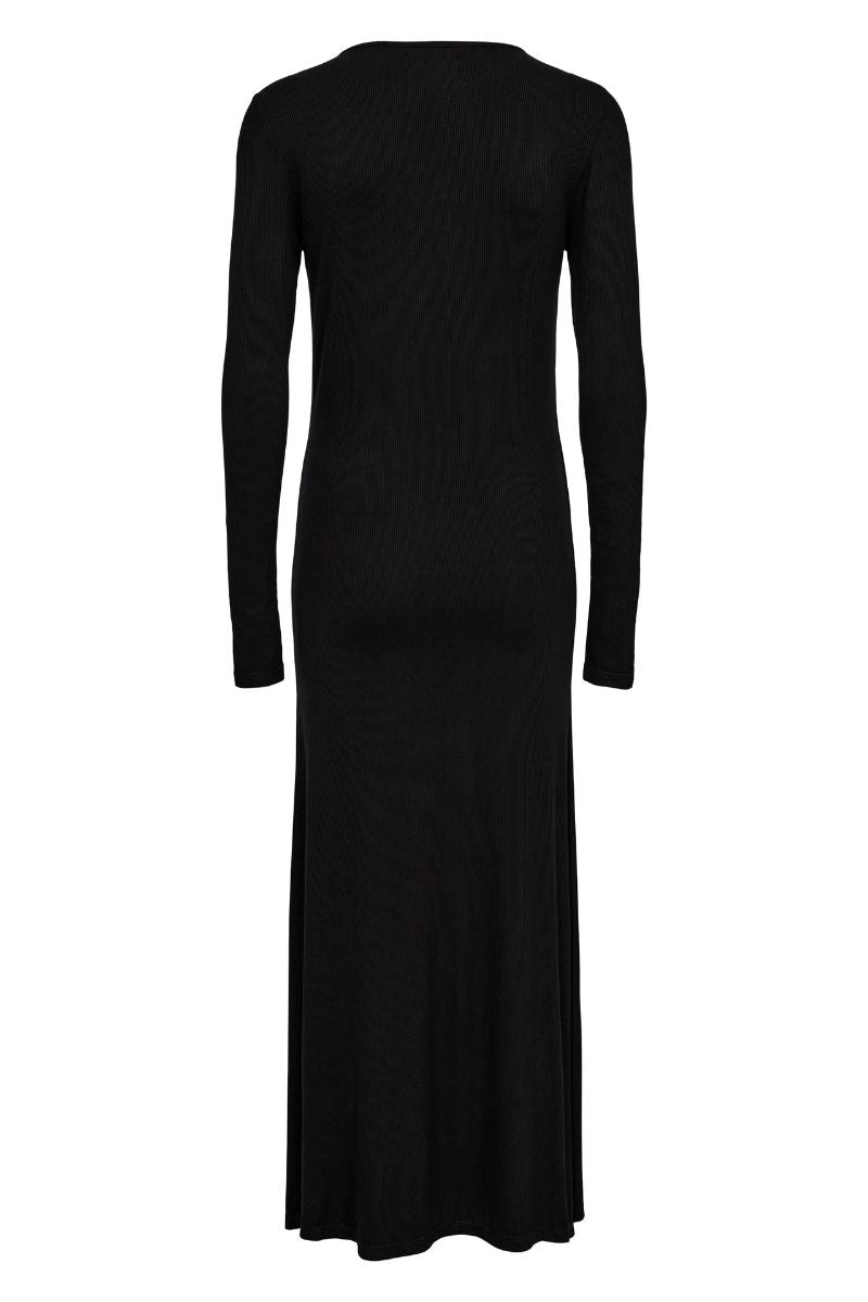 Natalia Ls Long Dress | Black | Kjole fra Liberté